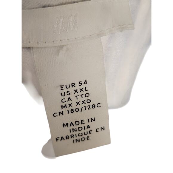 NWT H&M Blue White Embroidered Floral Eyelet Black RicRac Cutout Waist Dress XXL - Picture 8 of 8